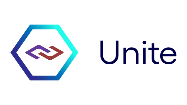 a logo with a black background