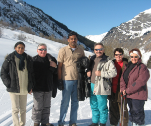 With my colleagues at Mont Blanc in France