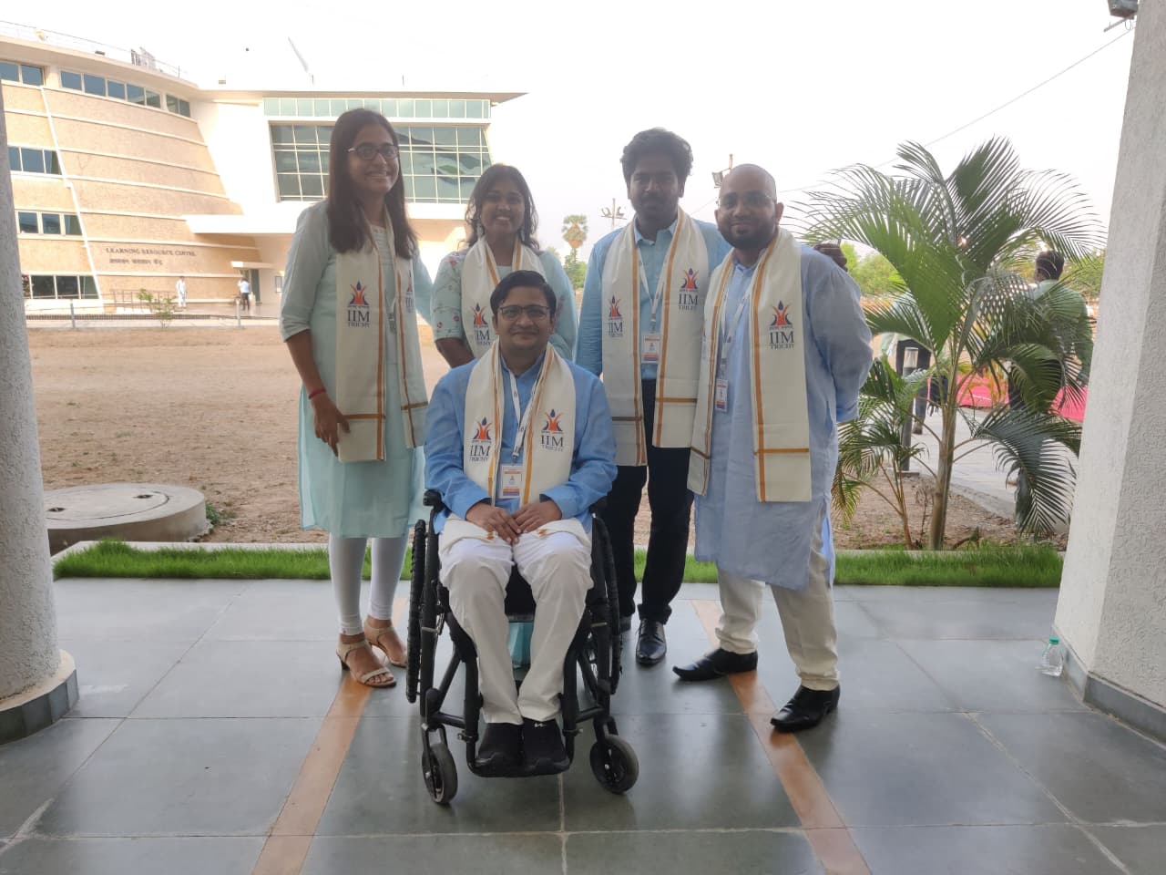 a group of people posing for a photo