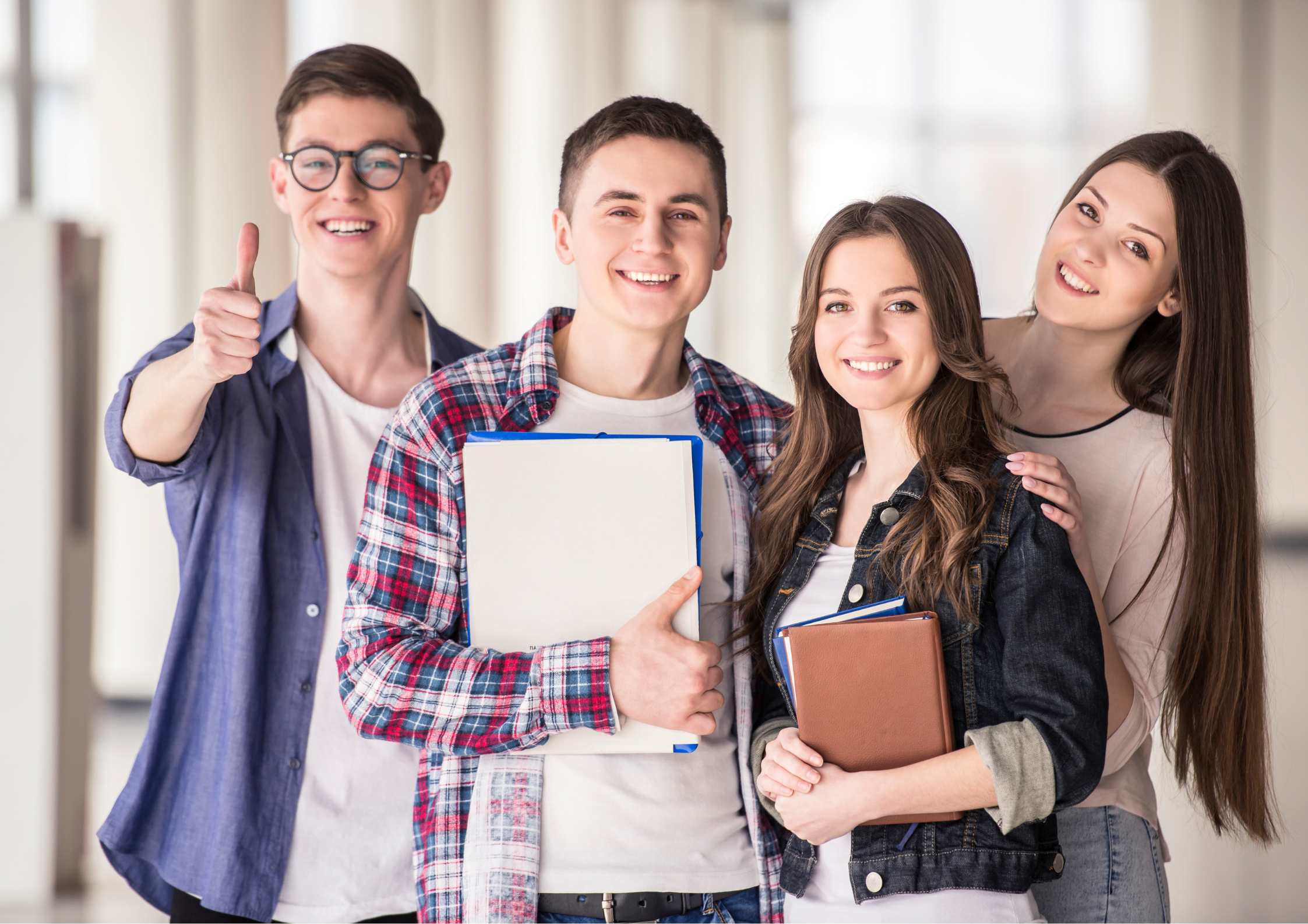 a group of people posing for a photo