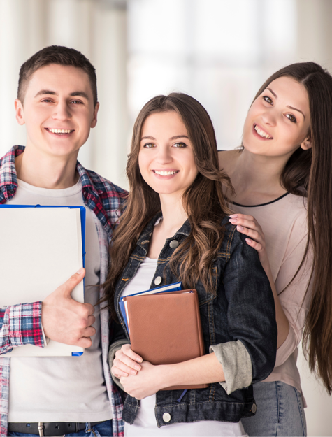 a group of people posing for a photo