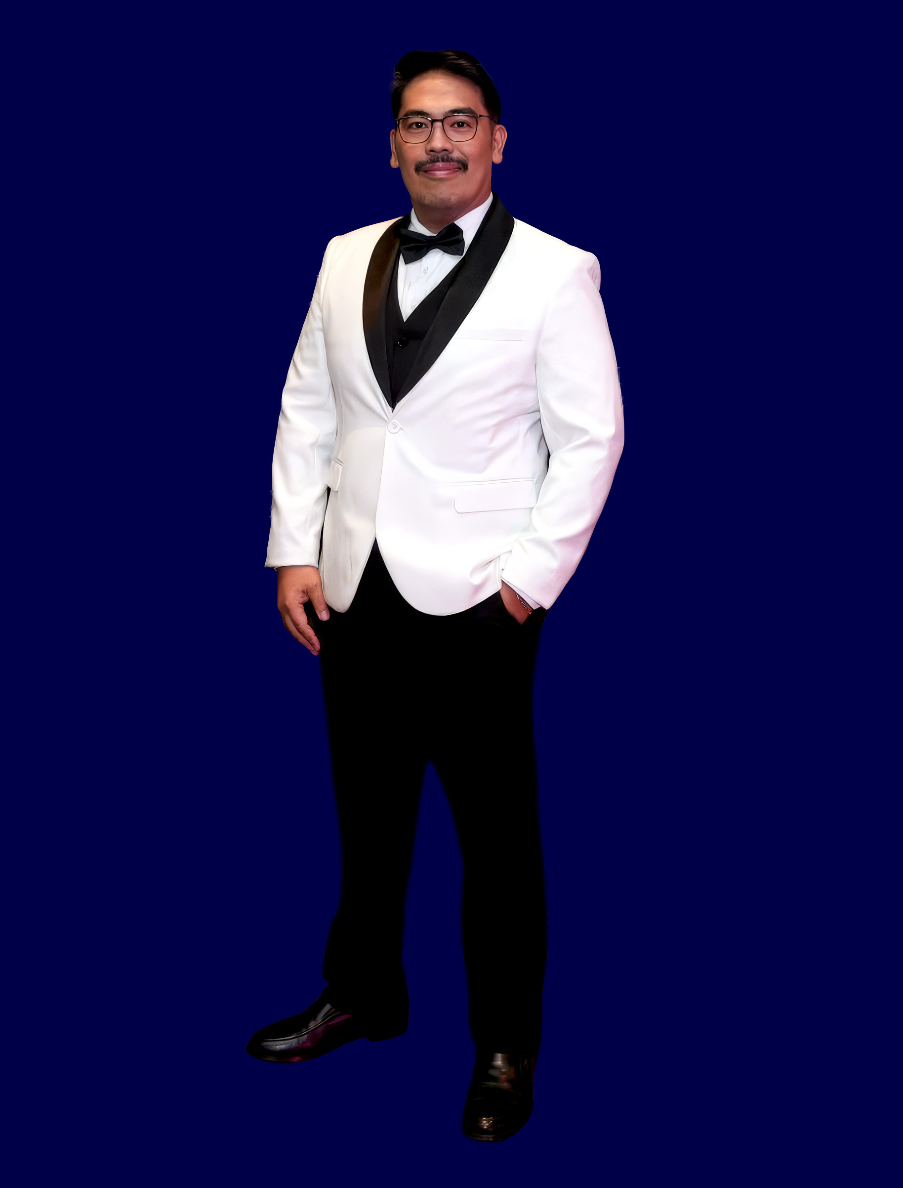 a person in a tuxedo