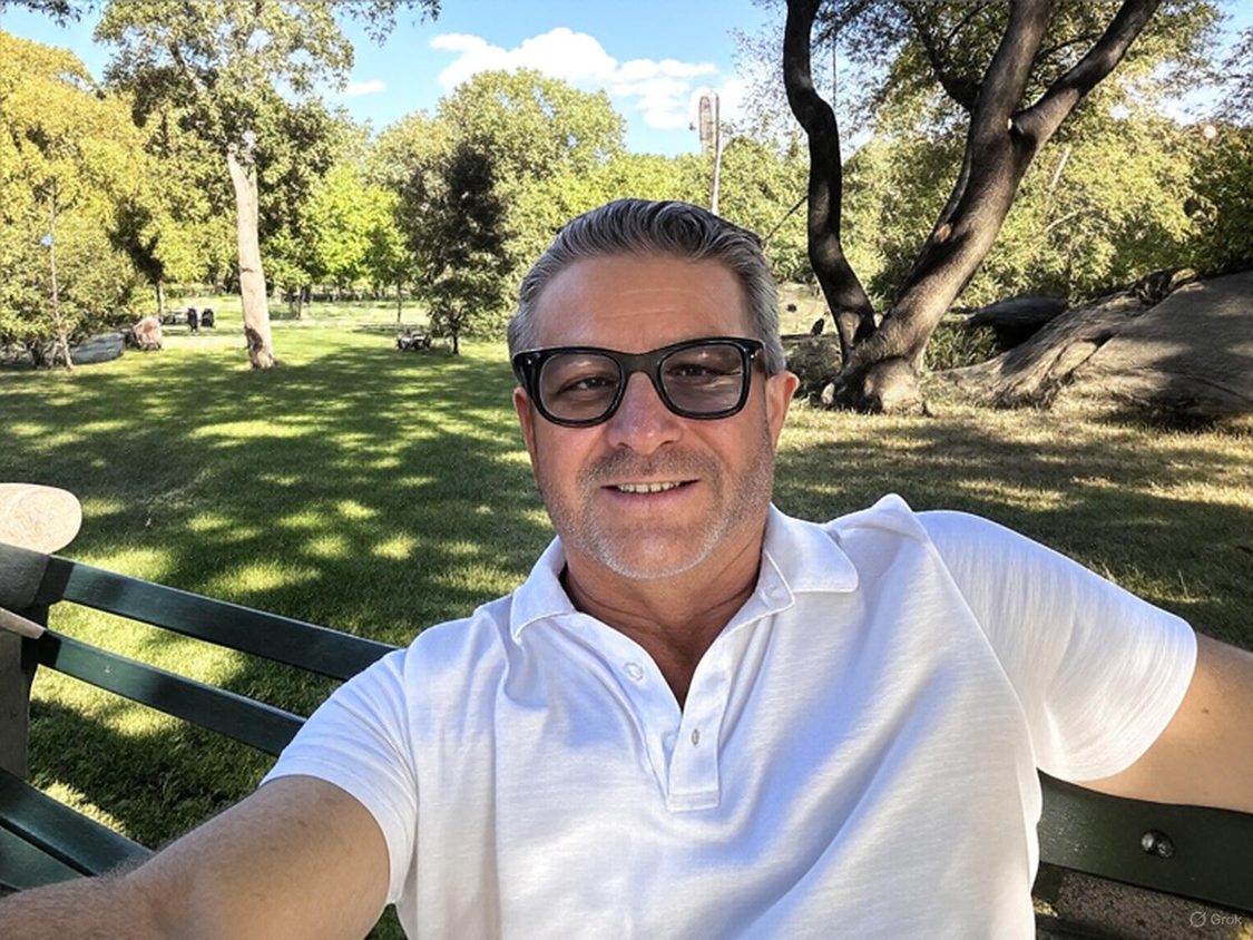 a person taking a selfie