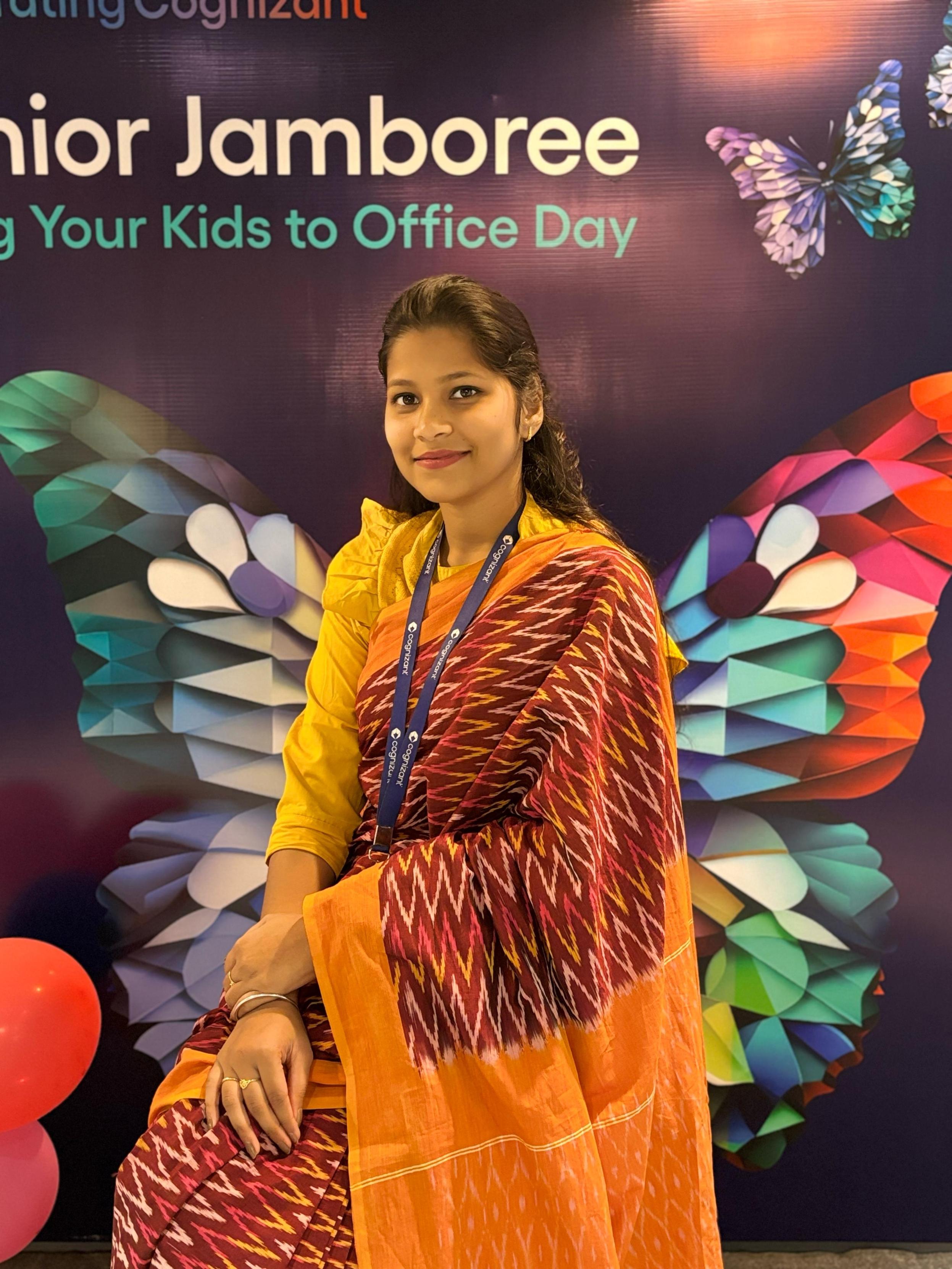 a person in a yellow dress