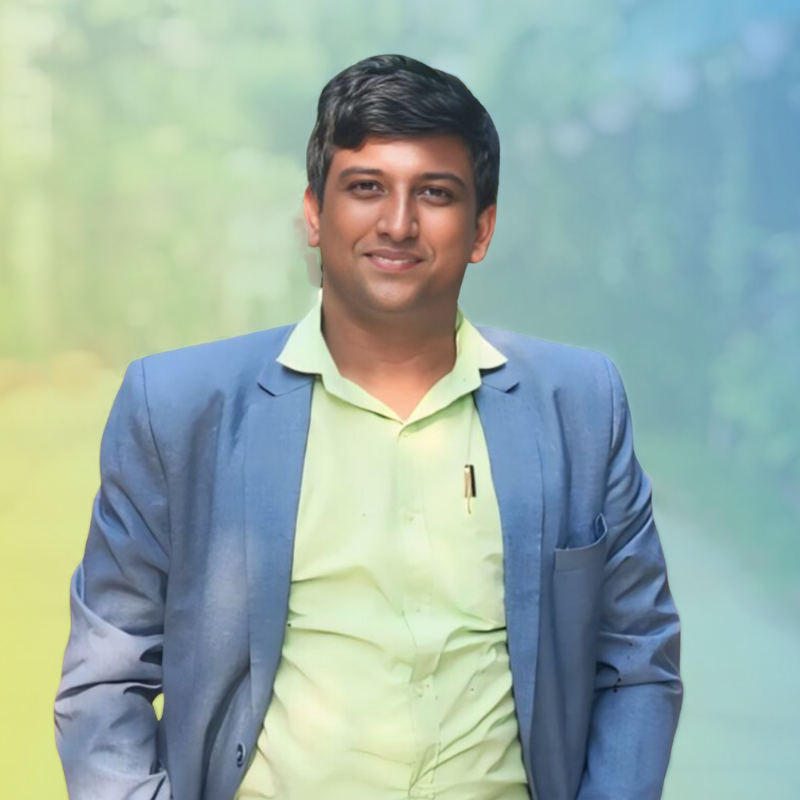 a person in a blue jacket