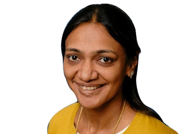 a person smiling at the camera
