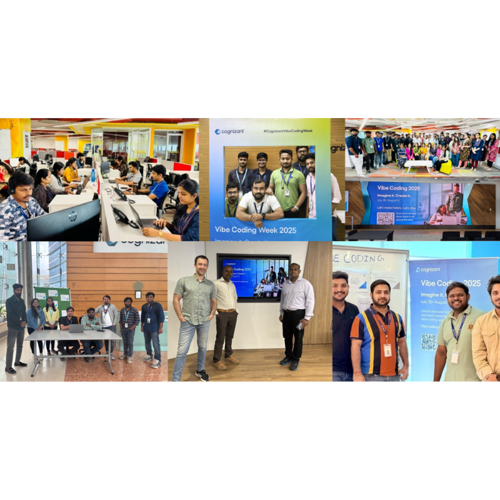 a collage of people in a room