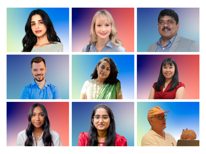 un collage d’un groupe de personnes