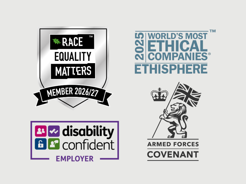 a group of logos with text
