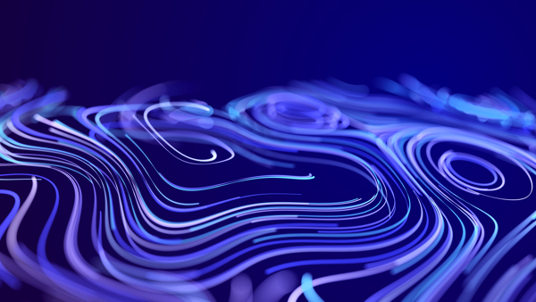 a blue and white swirls
