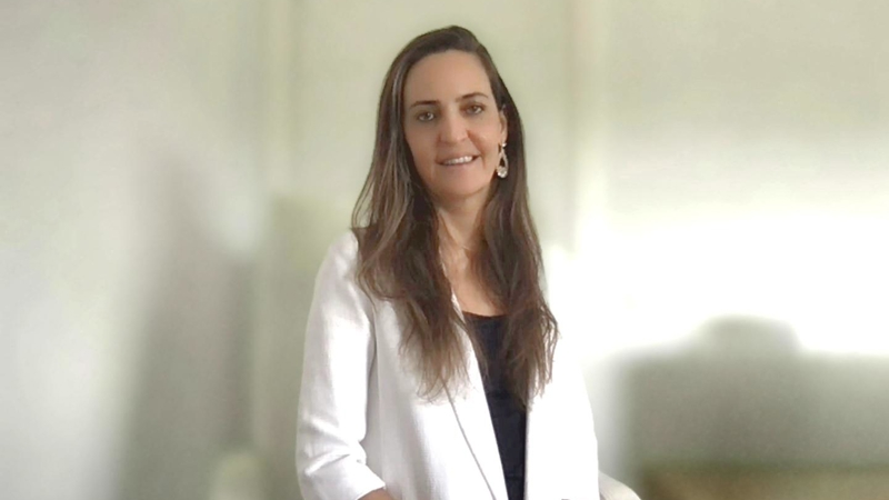 a person in a white jacket