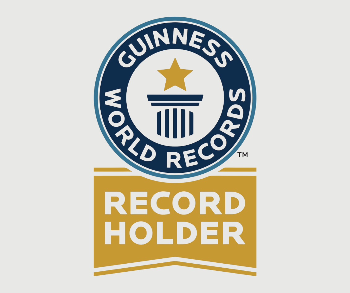 a logo for a record holder