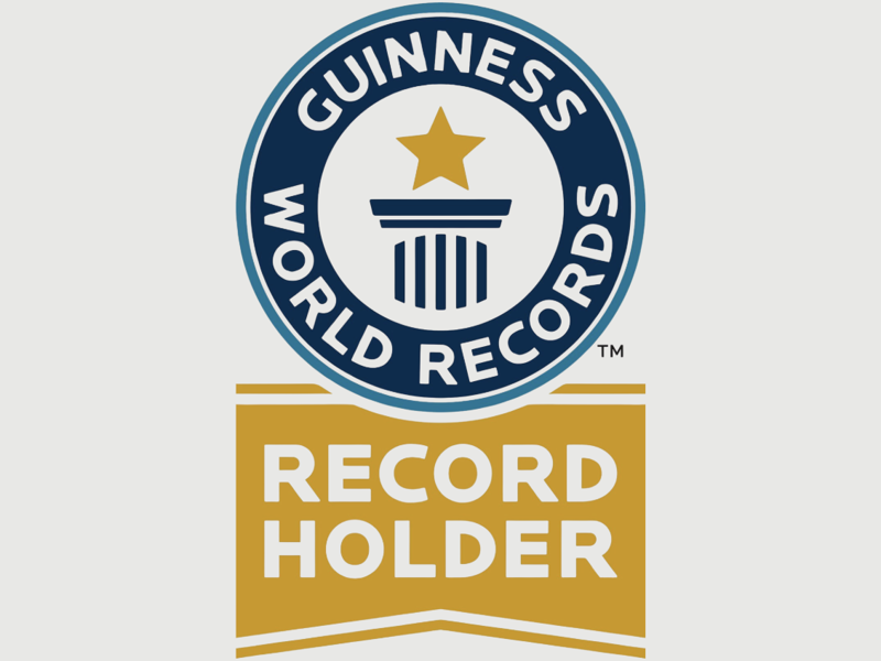 a logo for a record holder