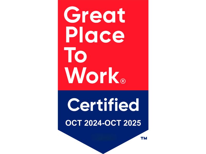 a red and blue sign with white text