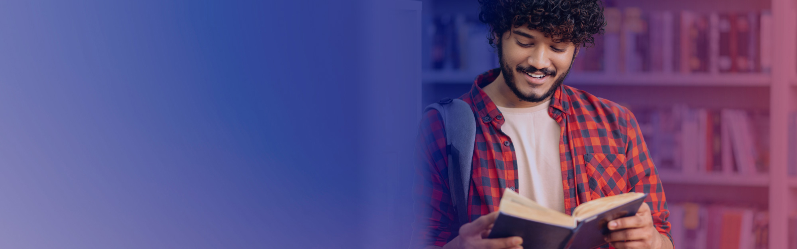 a person reading a book