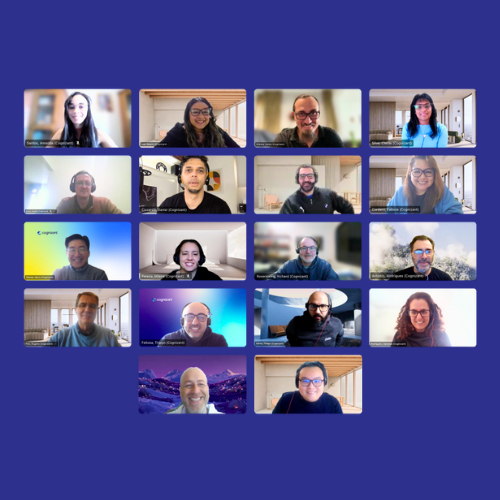 a group of people on a video call