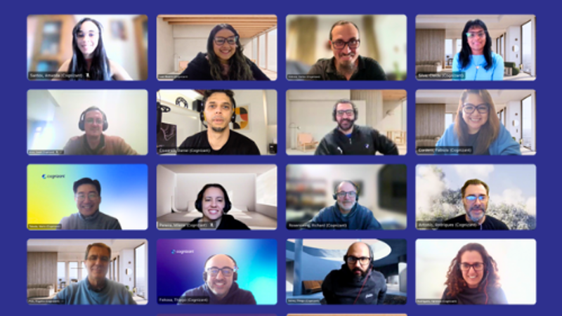 a group of people on a video call