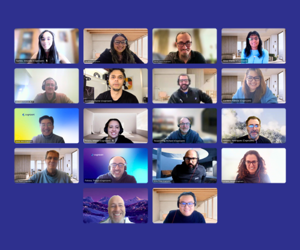 a group of people on a video call