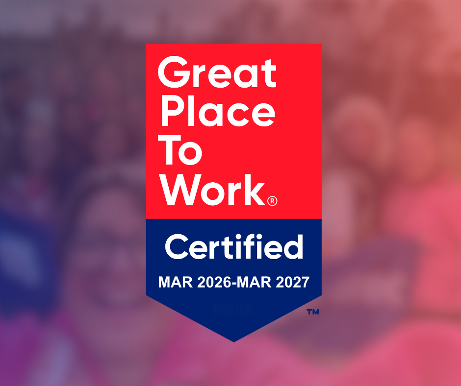 a red and blue sign with white text