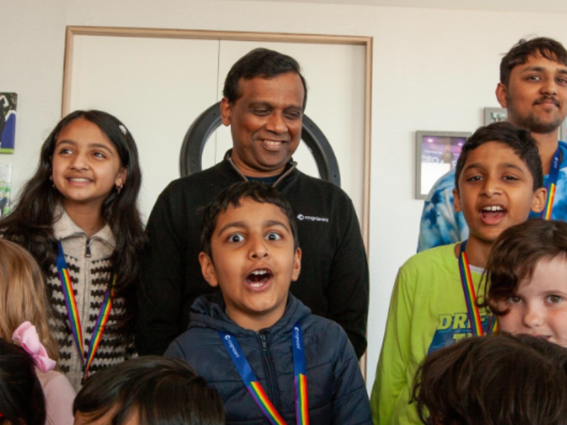 a group of kids with medals around their neck