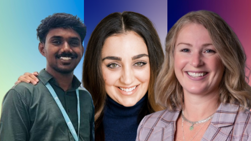 a group of people smiling for a photo