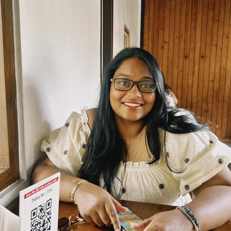 a person sitting at a table