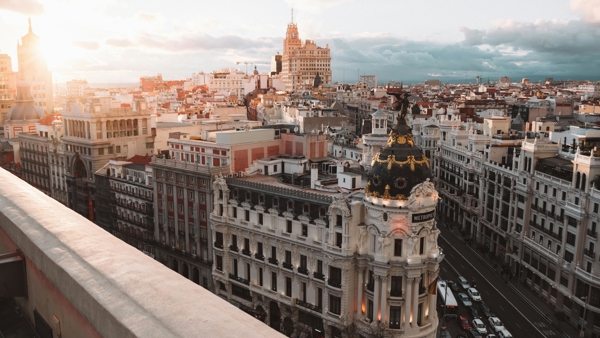 a city with persony buildings