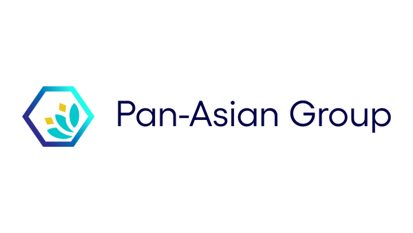 a blue and green logo