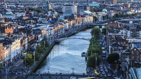 a river in a city
