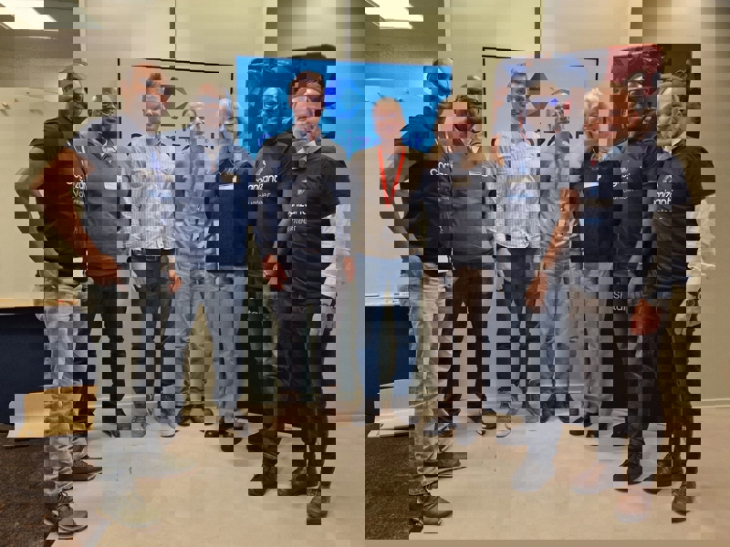 a group of people standing together