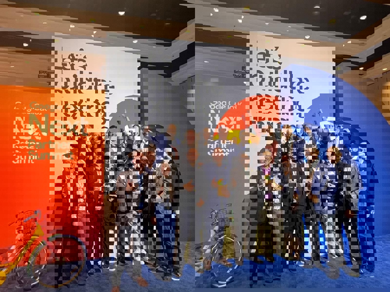 a group of people posing for a photo