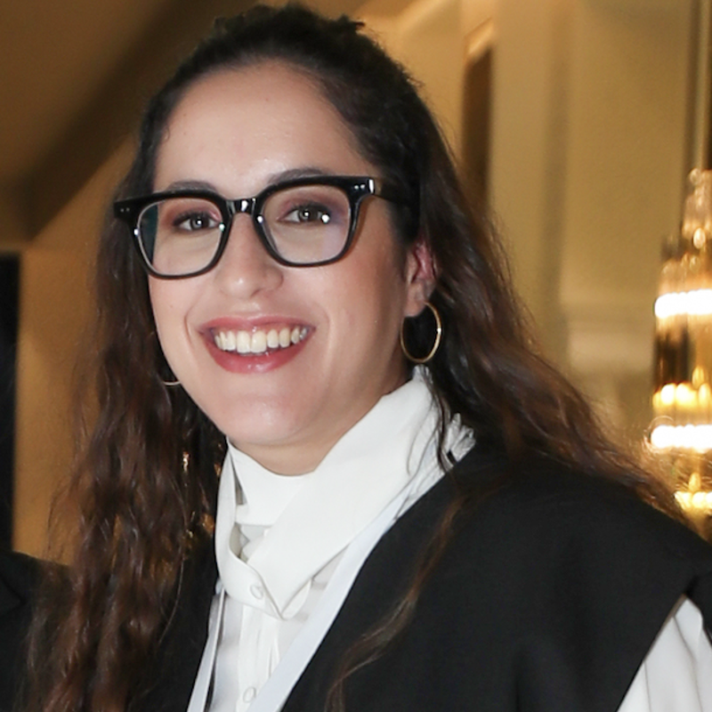 a person smiling at camera