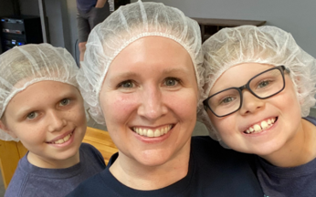 My kids love volunteering with me