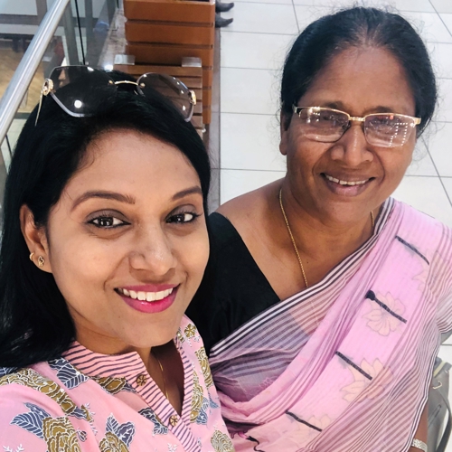 two women taking a selfie