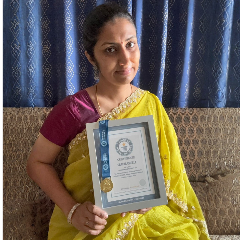 a person holding a framed certificate