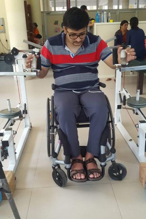 a person in a wheelchair
